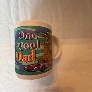 Scooby Doo One Cool Dad Mug Gift‎ Coffee Cup 2000 Giftco Geat DAD Fathers day